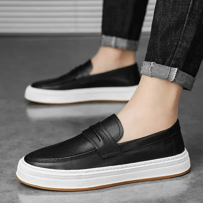 Moico Genuine Leather Loafers - Image 3