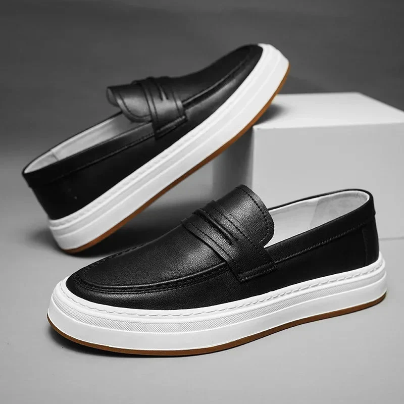 Moico Genuine Leather Loafers - Image 9