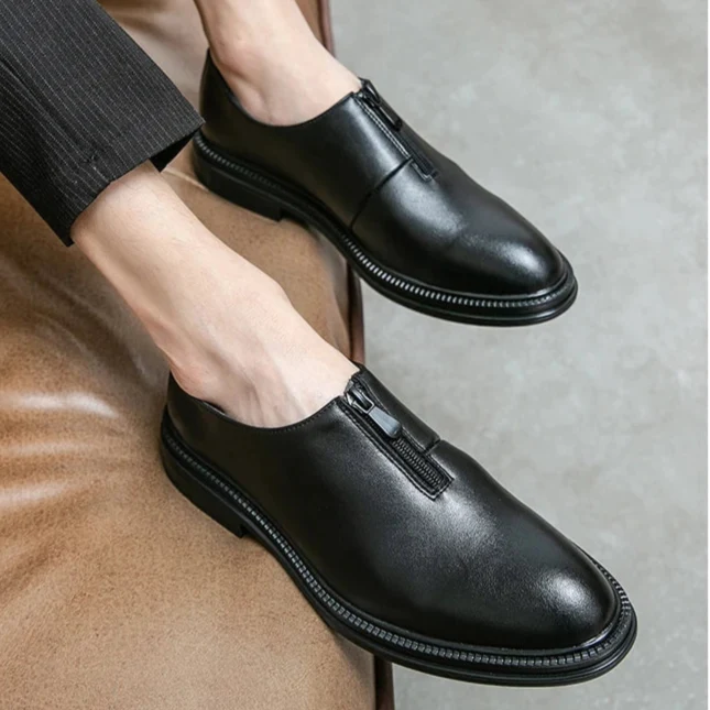 Myre Genuine Leather Loafers - Image 11