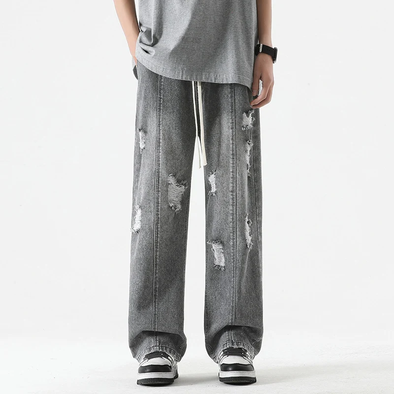 Nexus Distressed Denim Joggers