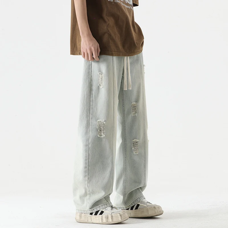 Nexus Distressed Denim Joggers - Image 10