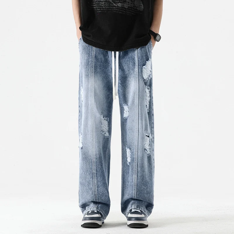 Nexus Distressed Denim Joggers - Image 3