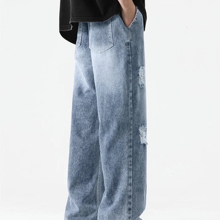 Nexus Distressed Denim Joggers - Image 5