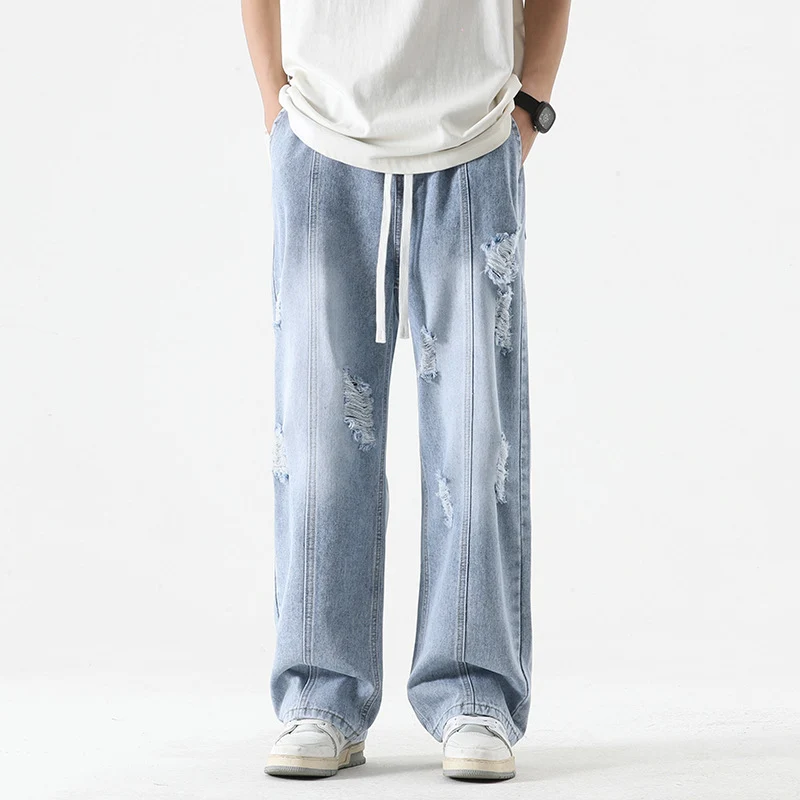 Nexus Distressed Denim Joggers - Image 6