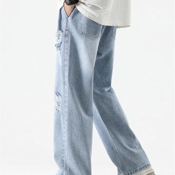 Nexus Distressed Denim Joggers - Image 7