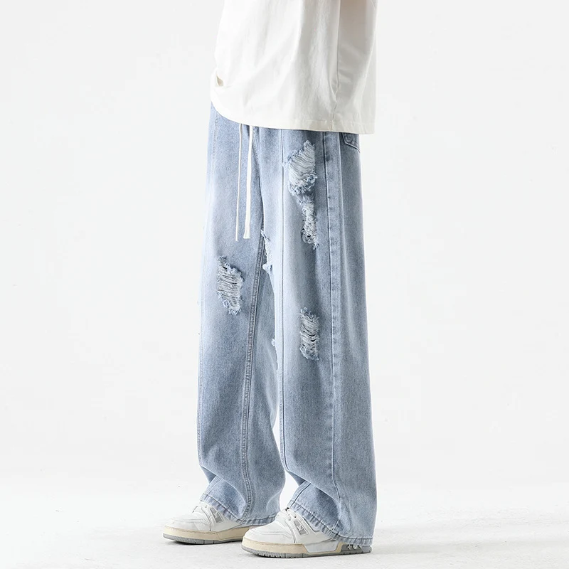 Nexus Distressed Denim Joggers - Image 8