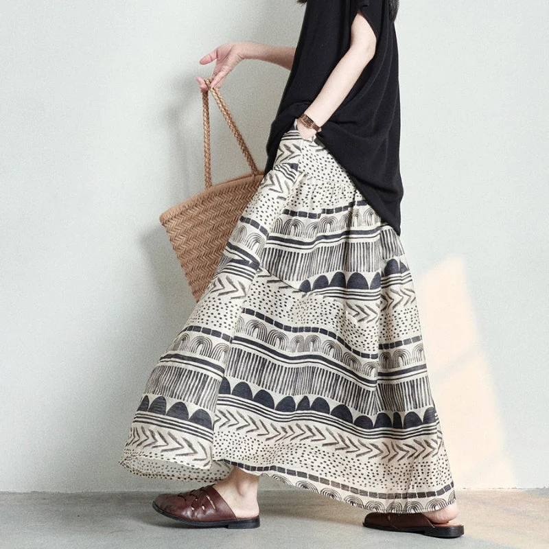 Noa Geo-Print Skirt - Image 2