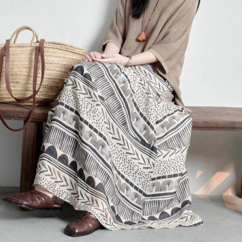 Noa Geo-Print Skirt - Image 3