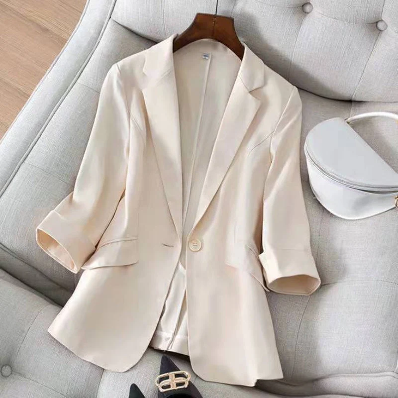 Noelle Rolled-Sleeve Blazer - Image 3