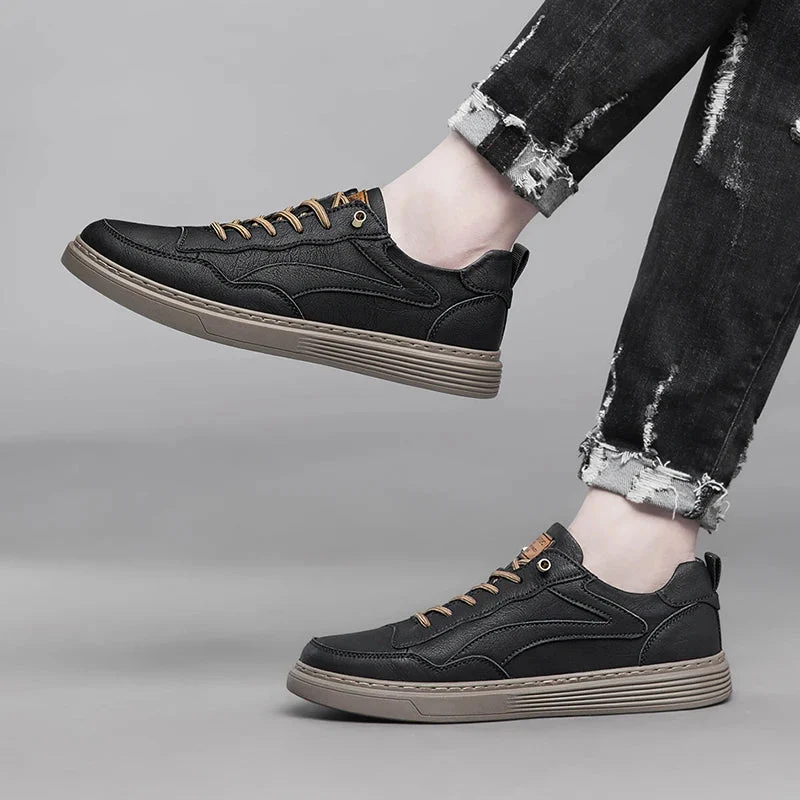 Ozgun Genuine Leather Sneakers - Image 12