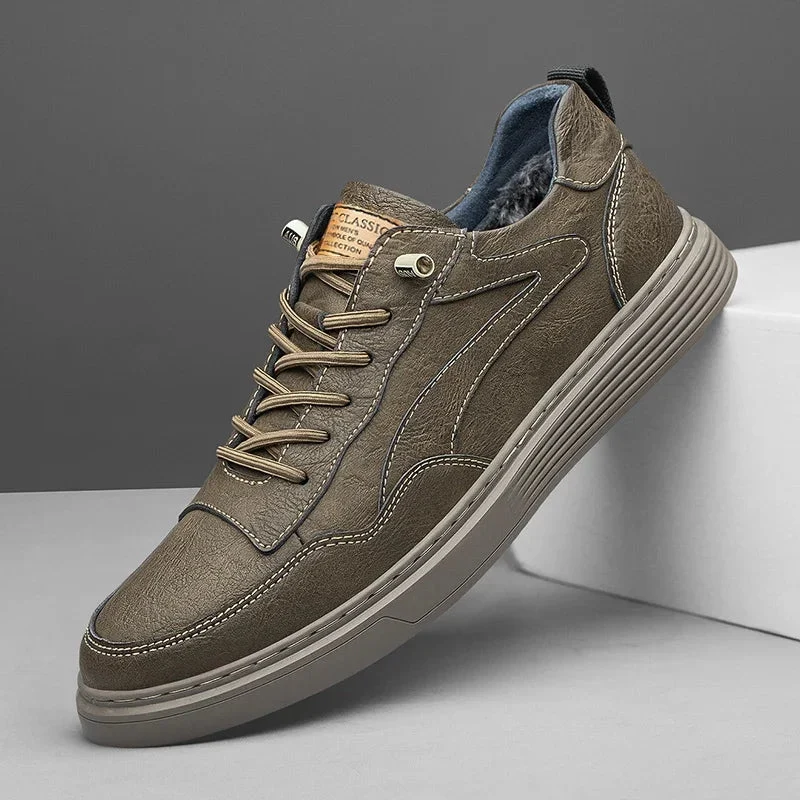 Ozgun Genuine Leather Sneakers - Image 3