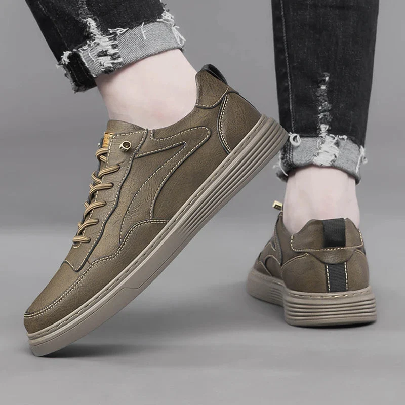 Ozgun Genuine Leather Sneakers - Image 4
