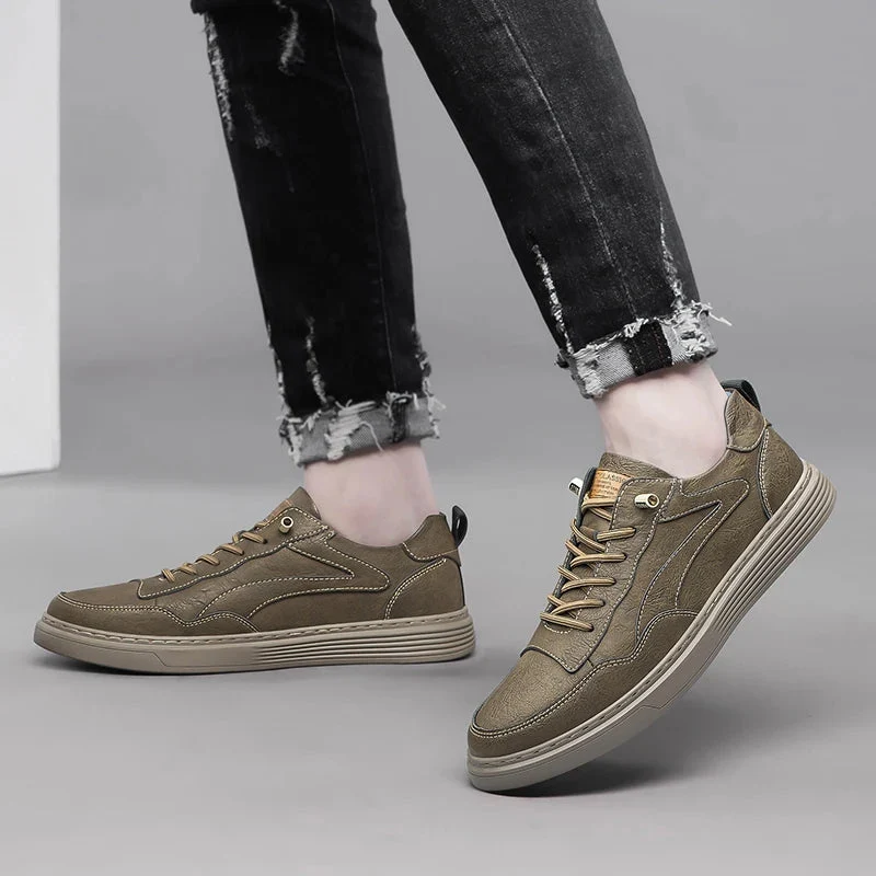 Ozgun Genuine Leather Sneakers - Image 5