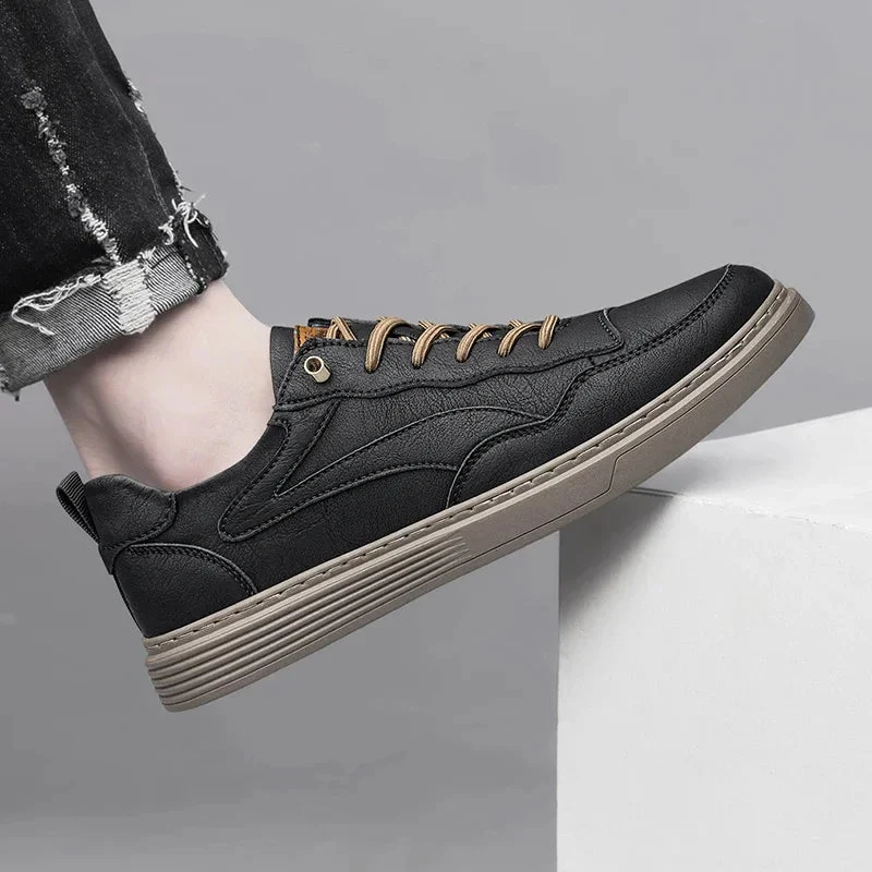 Ozgun Genuine Leather Sneakers - Image 8