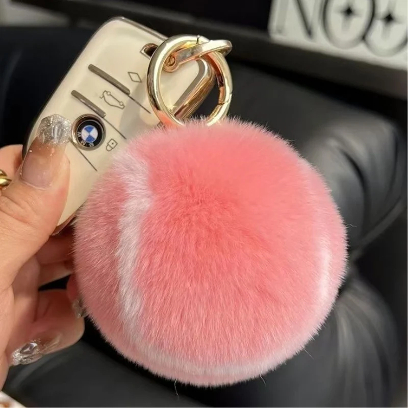 Plush Tennis Ball Keychain - Image 2