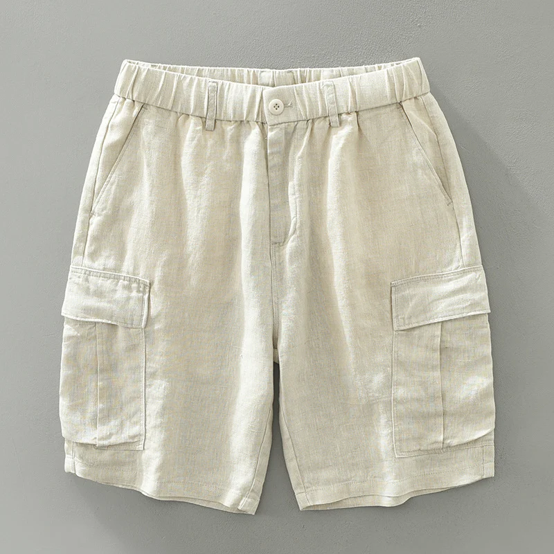 Positano Linen Cargo Shorts