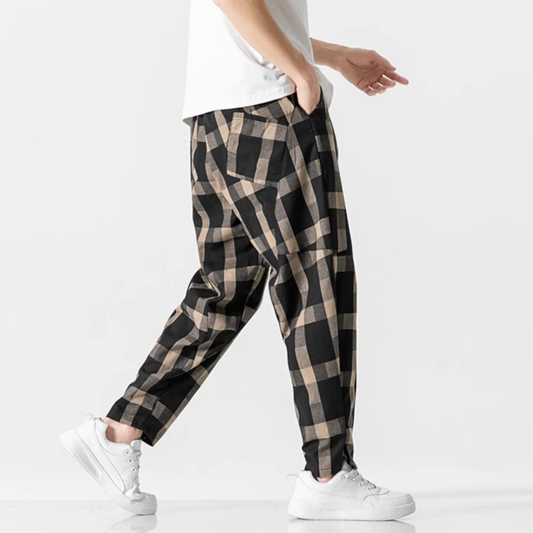 Preston Tapered Check Pants - Image 7