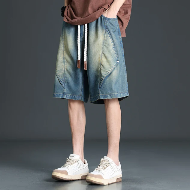 Prism Wide-Leg Denim Shorts - Image 4