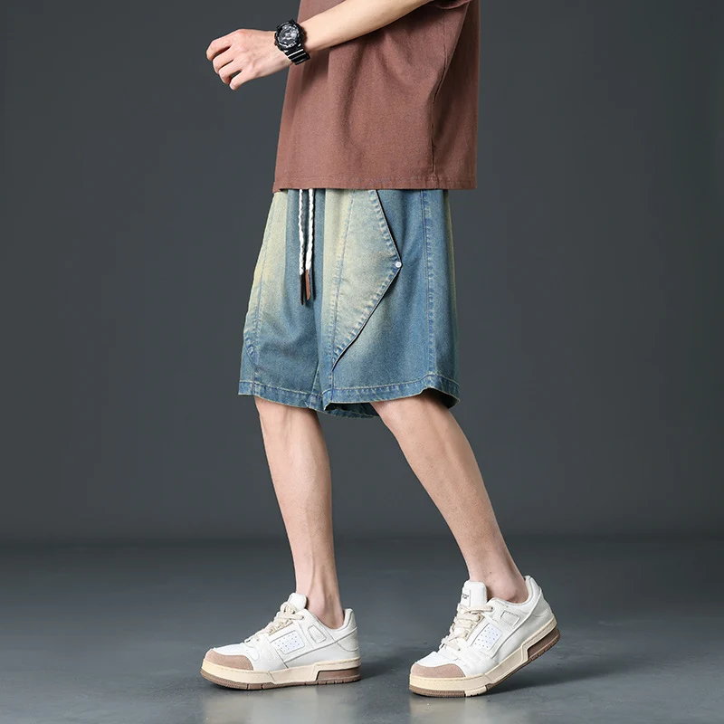 Prism Wide-Leg Denim Shorts - Image 5