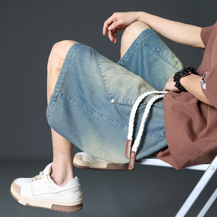 Prism Wide-Leg Denim Shorts - Image 6
