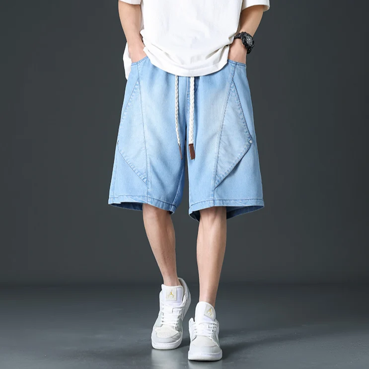Prism Wide-Leg Denim Shorts - Image 7
