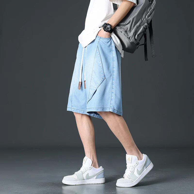Prism Wide-Leg Denim Shorts - Image 8