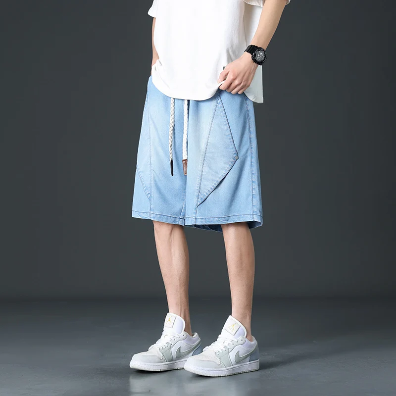 Prism Wide-Leg Denim Shorts - Image 9