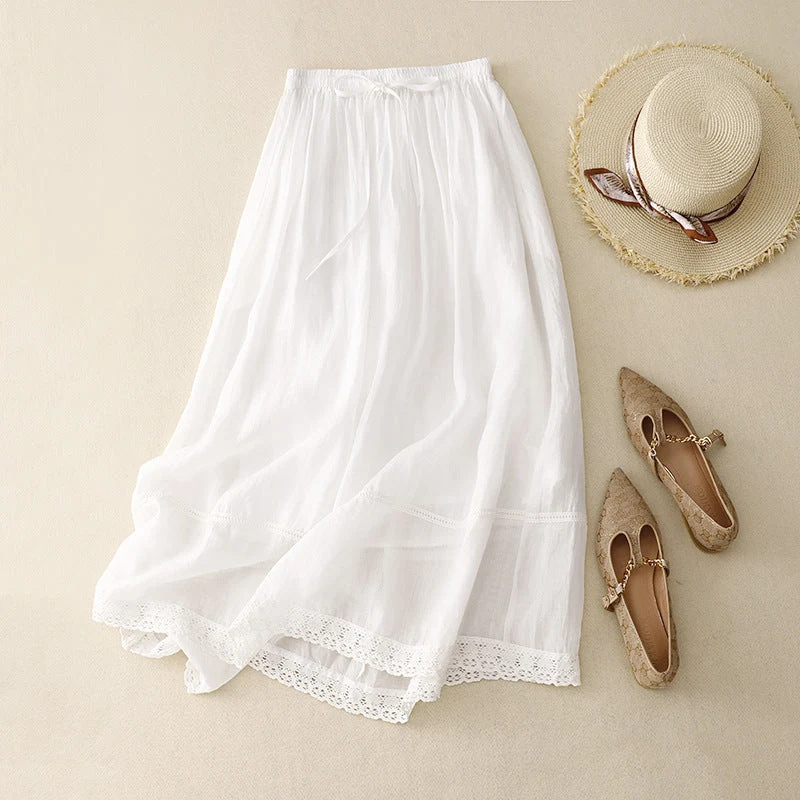 Rachel Linen Skirt - Image 3