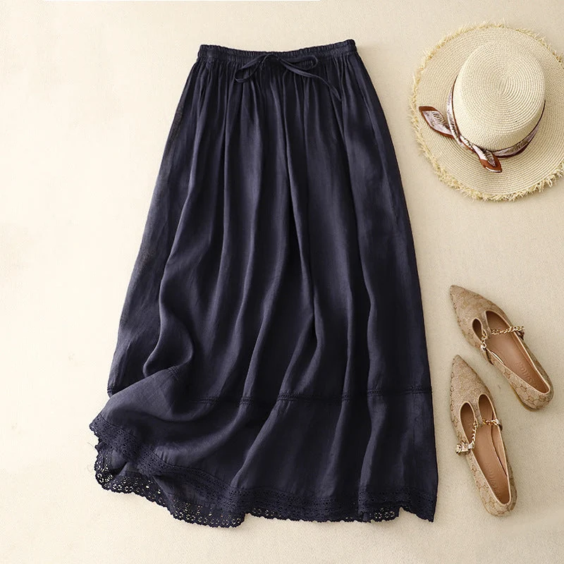 Rachel Linen Skirt - Image 4