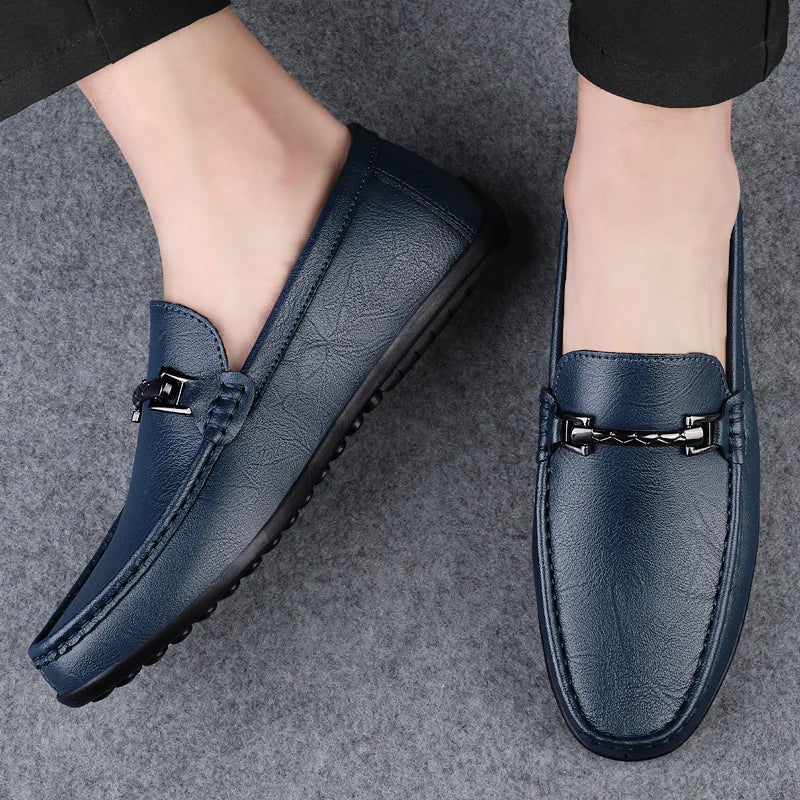 Rey Genuine Leather Loafers - Image 11