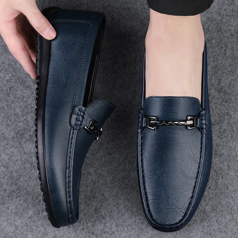 Rey Genuine Leather Loafers - Image 12