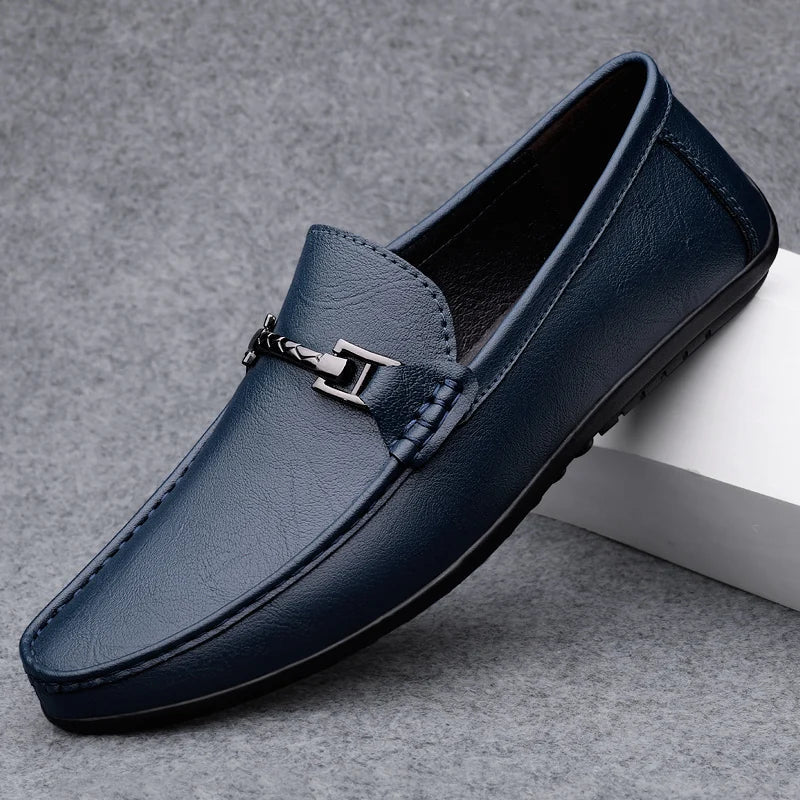 Rey Genuine Leather Loafers - Image 13