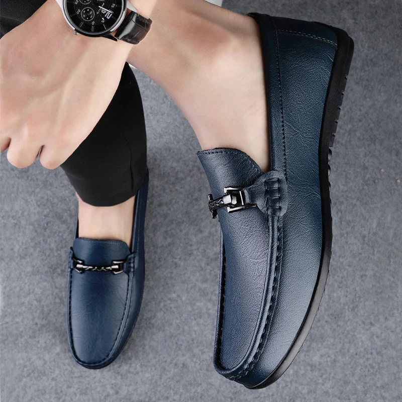 Rey Genuine Leather Loafers - Image 14