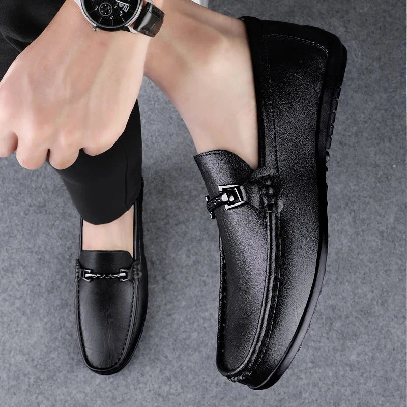 Rey Genuine Leather Loafers - Image 3