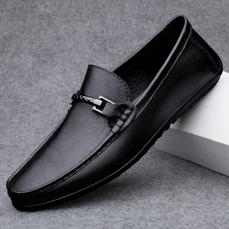 Rey Genuine Leather Loafers - Image 5