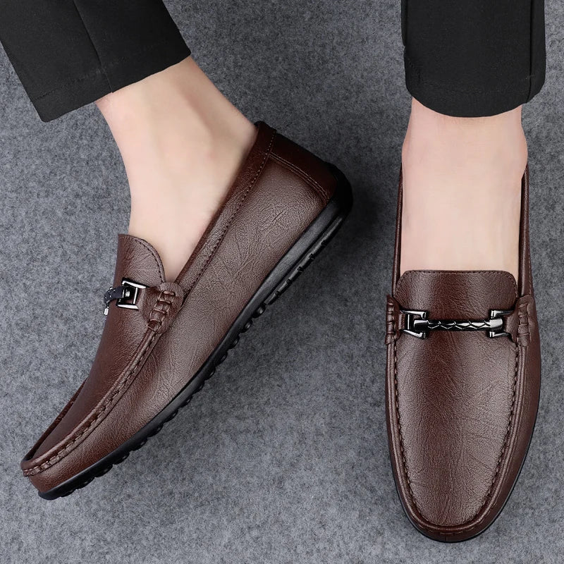 Rey Genuine Leather Loafers - Image 6