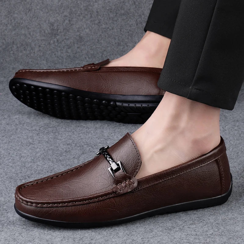 Rey Genuine Leather Loafers - Image 7