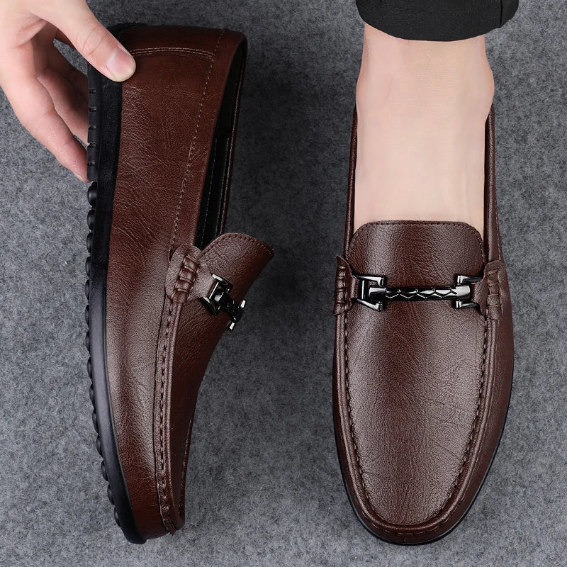 Rey Genuine Leather Loafers - Image 8