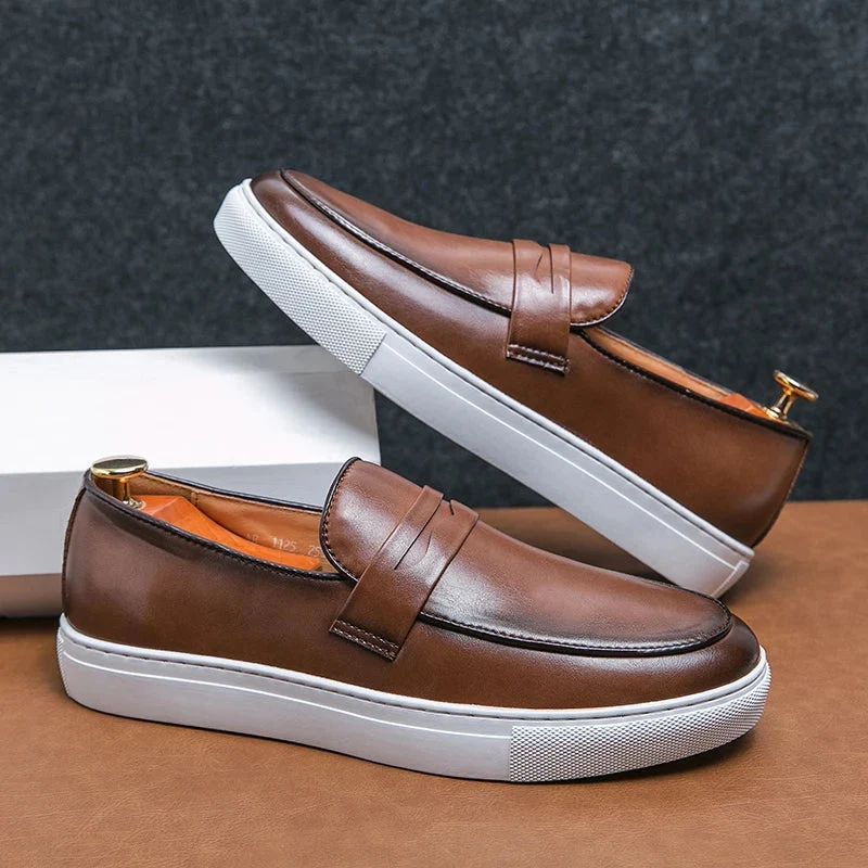 Reyes Genuine Leather Loafers - Image 10