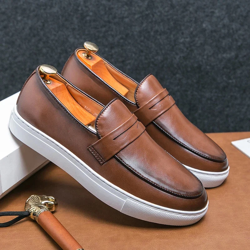 Reyes Genuine Leather Loafers - Image 11