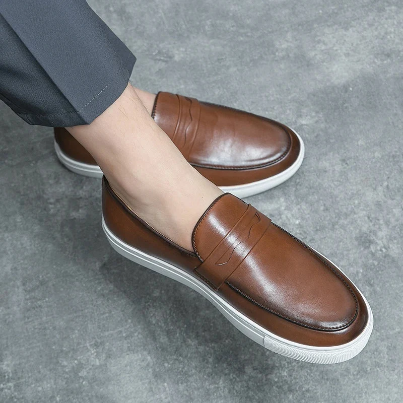 Reyes Genuine Leather Loafers - Image 14