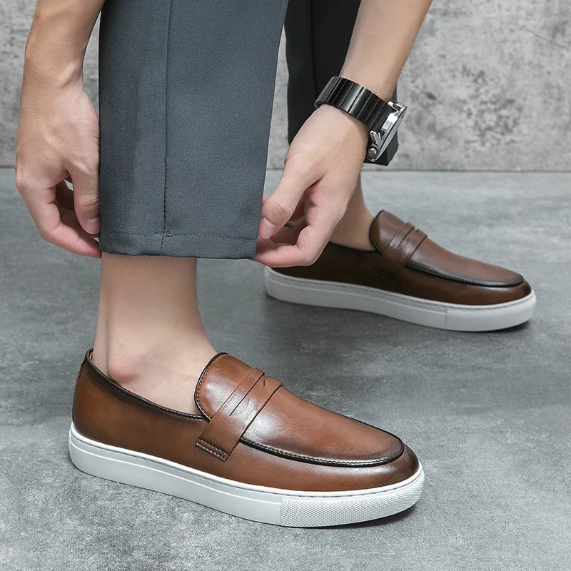 Reyes Genuine Leather Loafers - Image 15