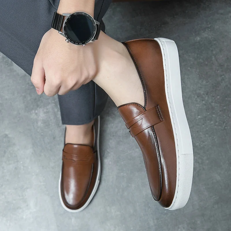 Reyes Genuine Leather Loafers - Image 16