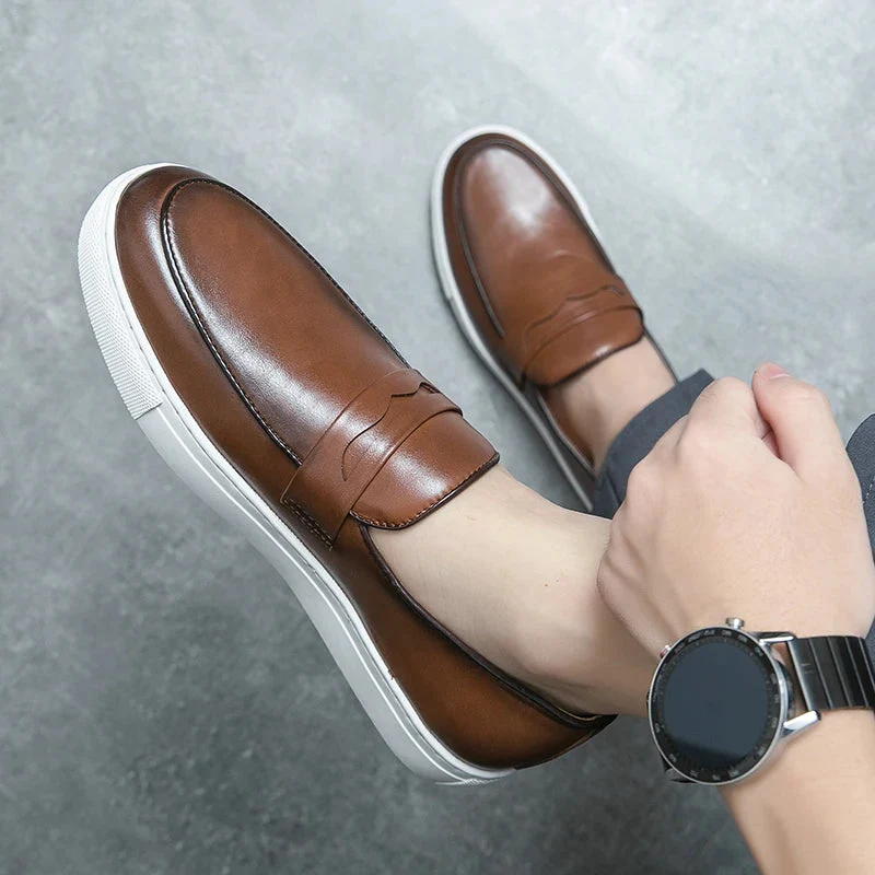 Reyes Genuine Leather Loafers - Image 17