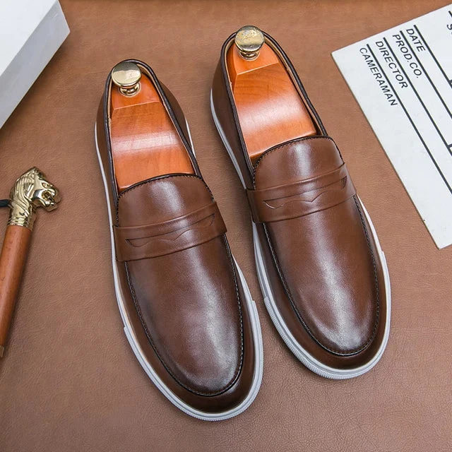 Reyes Genuine Leather Loafers - Image 18