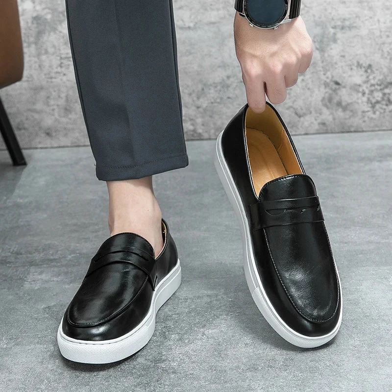 Reyes Genuine Leather Loafers - Image 5
