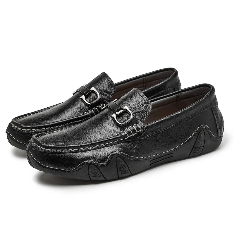 Sabio Genuine Leather Loafers - Image 5