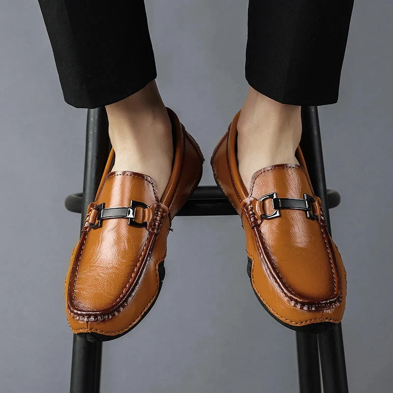 Sabio Genuine Leather Loafers - Image 7