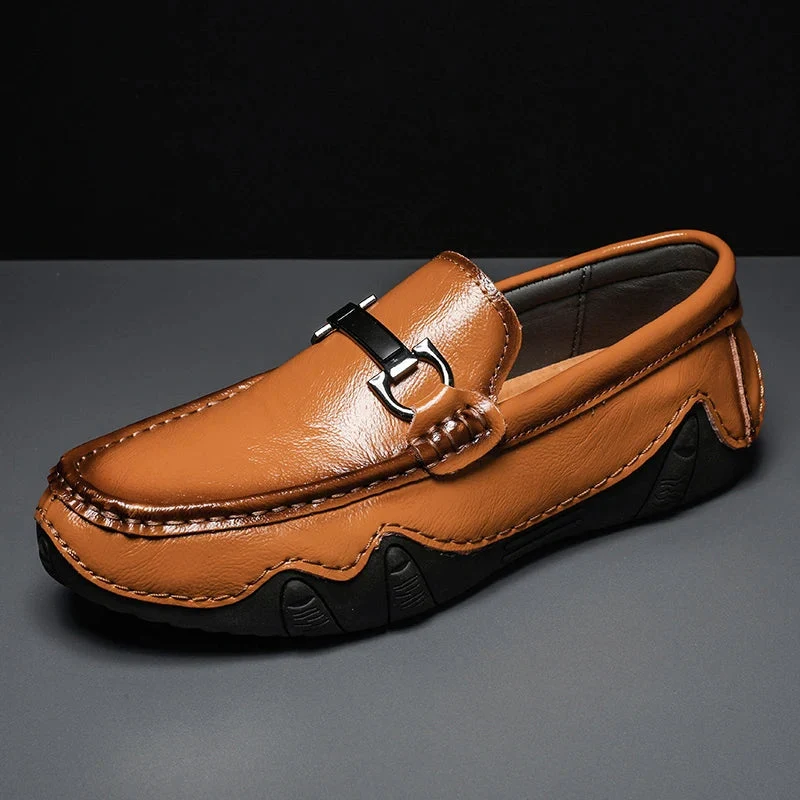 Sabio Genuine Leather Loafers - Image 8