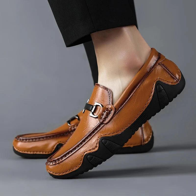 Sabio Genuine Leather Loafers - Image 9